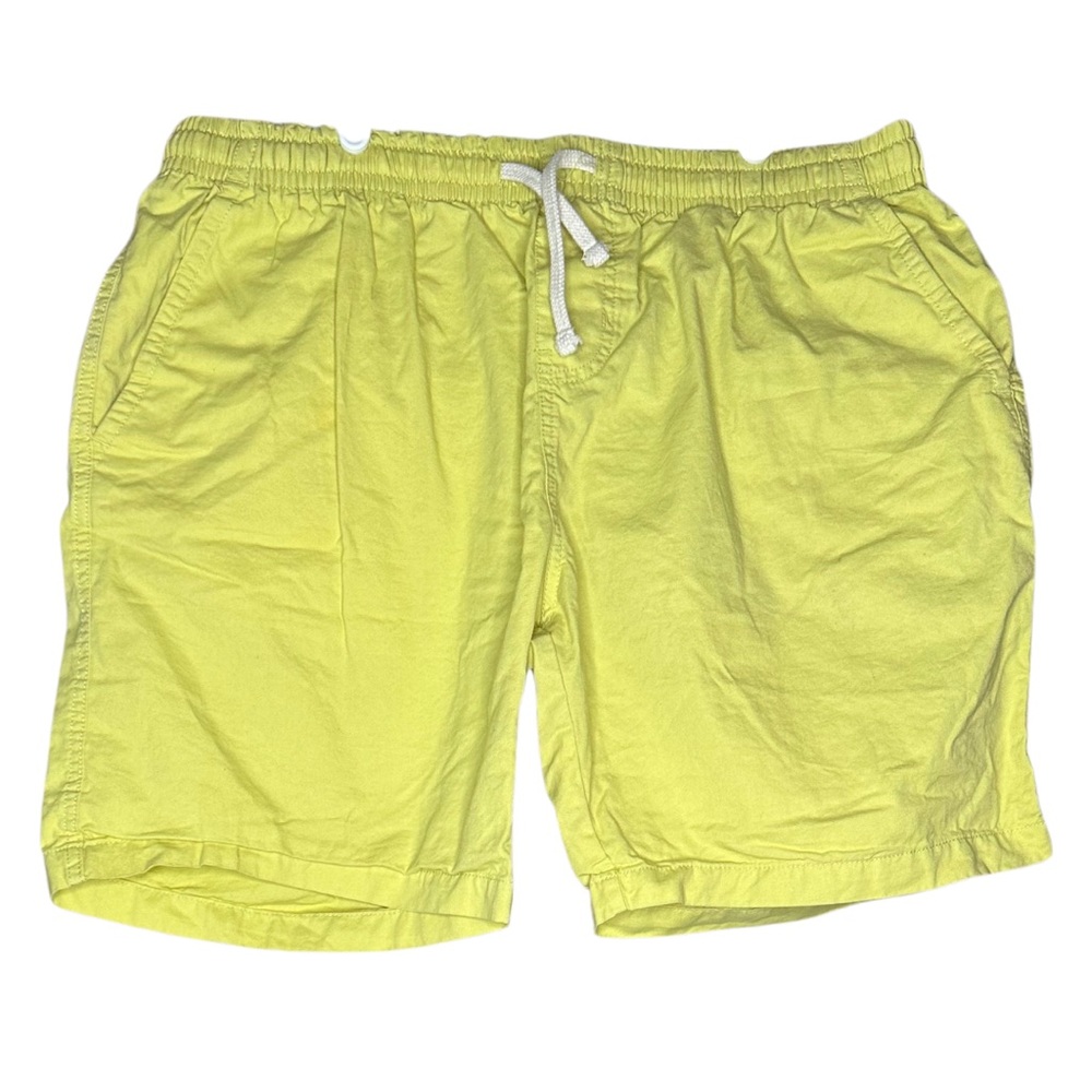 Massive Apparel Neon Lemon Yellow Elastic Waist Summer Lightweight Beach GG2